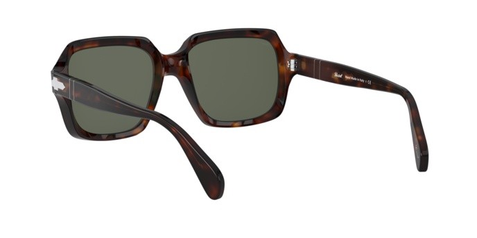 Occhiali da sole Persol PO 0581S (24/31) colore havana forma quadrato lenti green