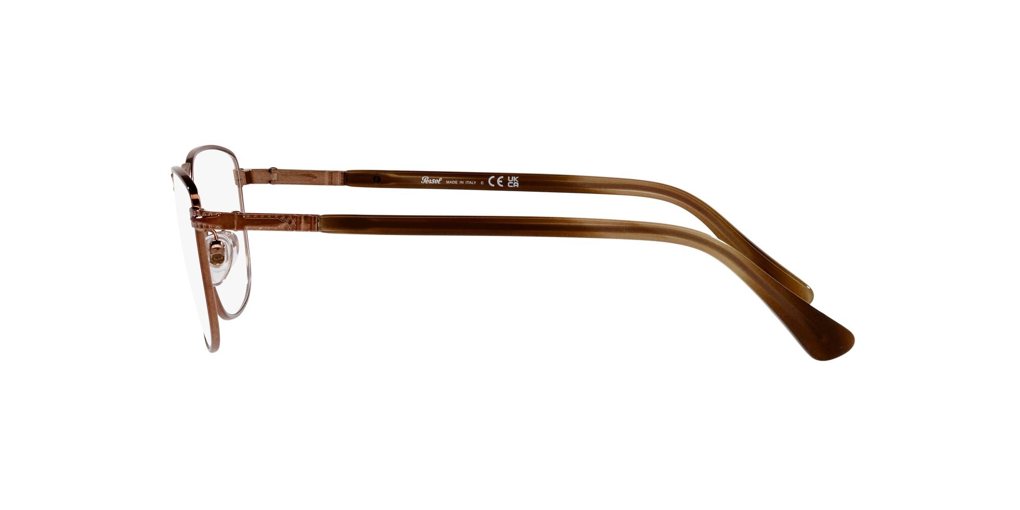 Eyeglasses Persol PO 1001V (1124) color marrone lucido shape square lenses lente demo