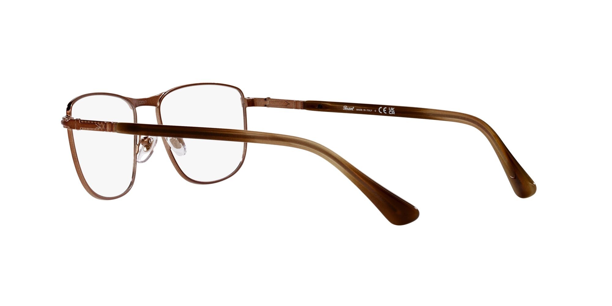 Eyeglasses Persol PO 1001V (1124) color marrone lucido shape square lenses lente demo
