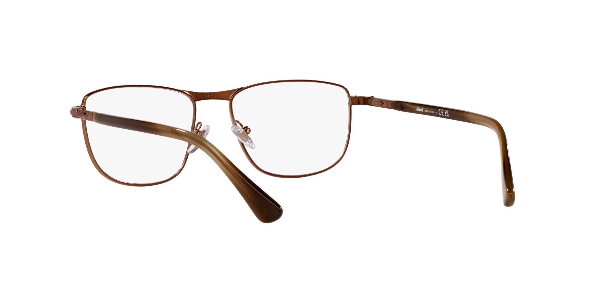 Eyeglasses Persol PO 1001V (1124) color marrone lucido shape square lenses lente demo