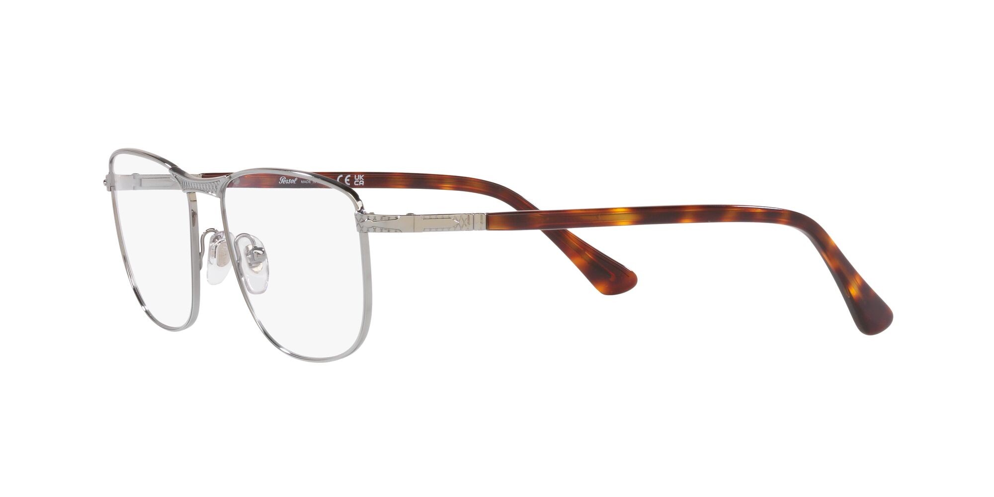 Brillen Persol PO 1001V (513) farbe gunmetal form quadratisch gläser lente demo