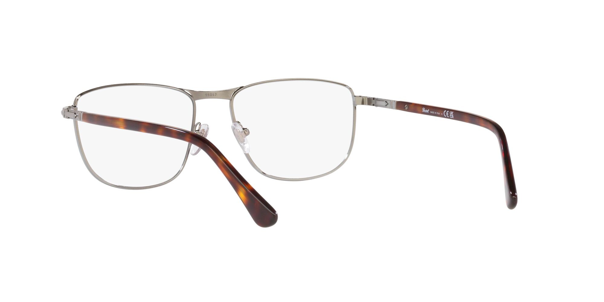 Brillen Persol PO 1001V (513) farbe gunmetal form quadratisch gläser lente demo