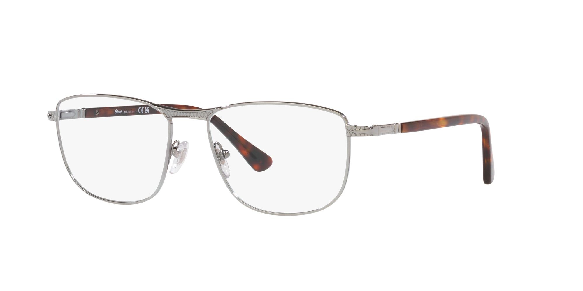 Brillen Persol PO 1001V (513) farbe gunmetal form quadratisch gläser lente demo