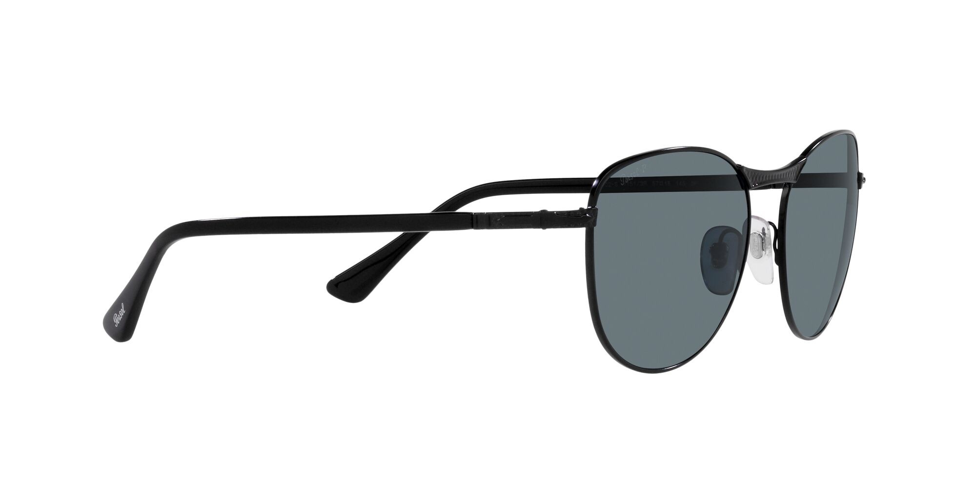 Sonnenbrillen Persol PO 1002S (11513R) farbe nero semi-lucido form pantos gläser polarizzata blu scuro