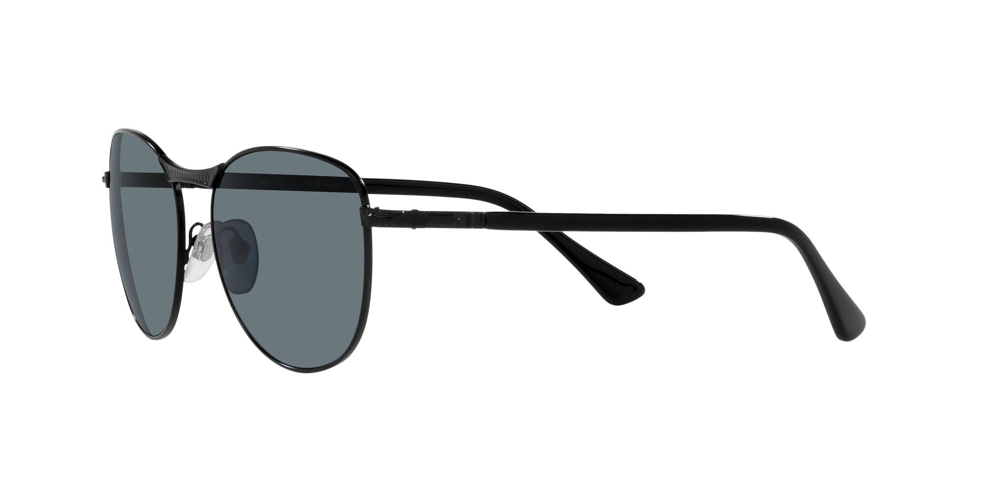 Sonnenbrillen Persol PO 1002S (11513R) farbe nero semi-lucido form pantos gläser polarizzata blu scuro