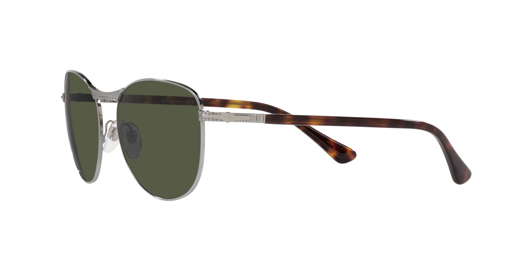 Sonnenbrillen Persol PO 1002S (513/31) farbe gunmetal form pantos gläser verde