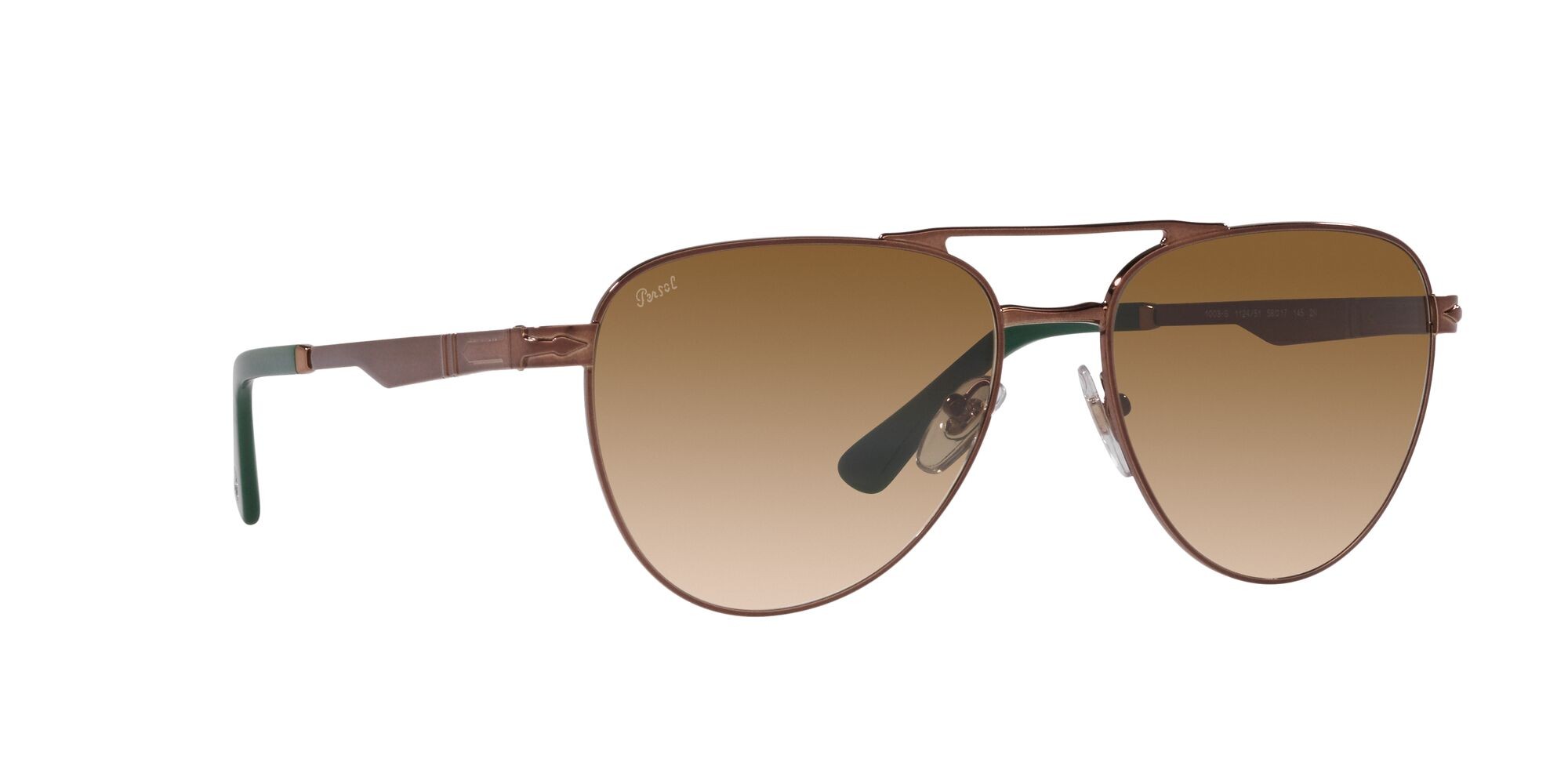 Sonnenbrillen Persol PO 1003S (112451) farbe marrone lucido form pantos gläser marrone sfumato