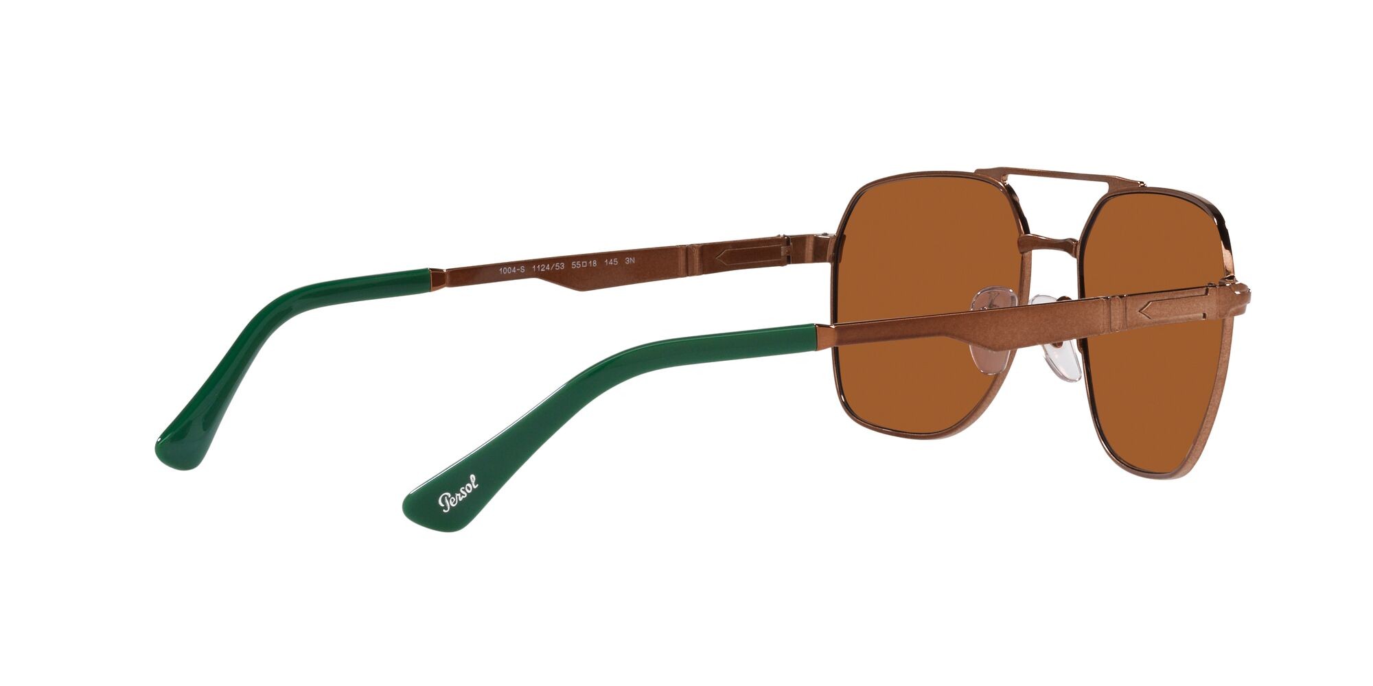 Sonnenbrillen Persol PO 1004S (112453) farbe marrone lucido form quadratisch gläser marrone chiaro