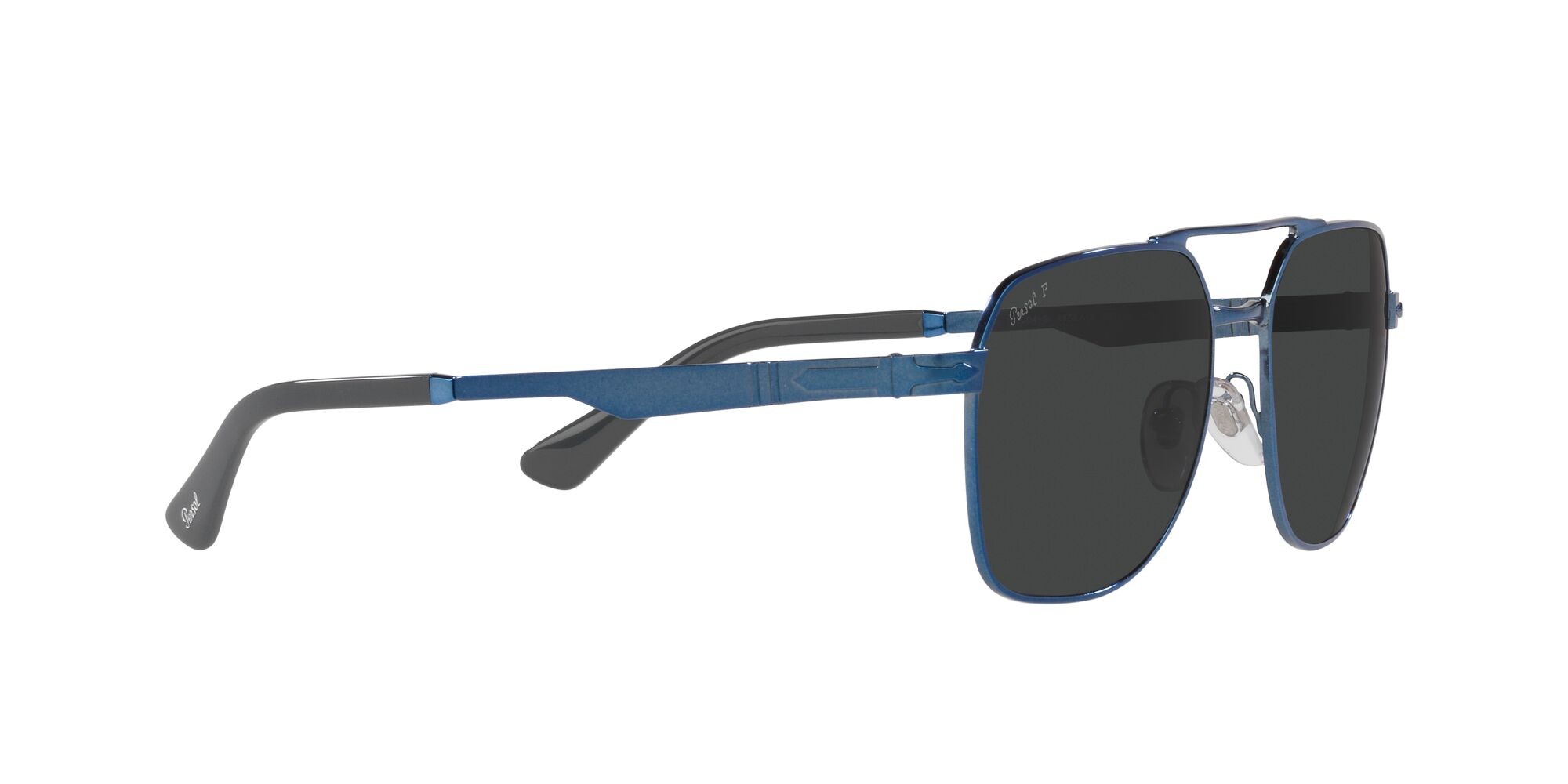 Occhiali da sole Persol PO 1004S (115248) colore blu forma quadrato lenti polarized grigio scuro