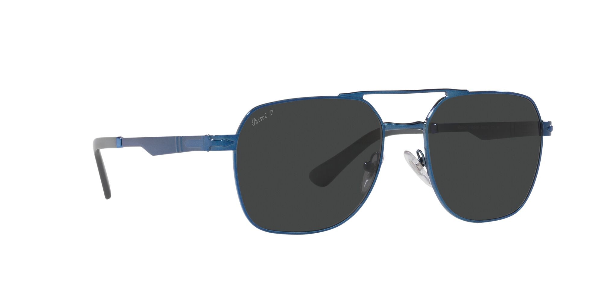 Occhiali da sole Persol PO 1004S (115248) colore blu forma quadrato lenti polarized grigio scuro