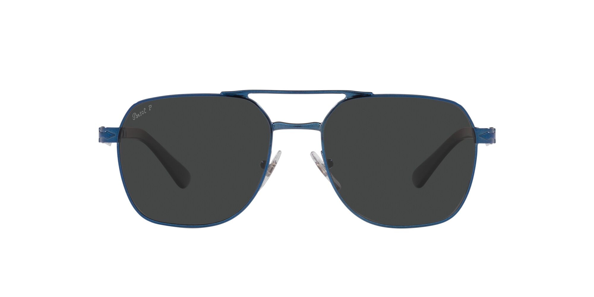 Occhiali da sole Persol PO 1004S (115248) colore blu forma quadrato lenti polarized grigio scuro