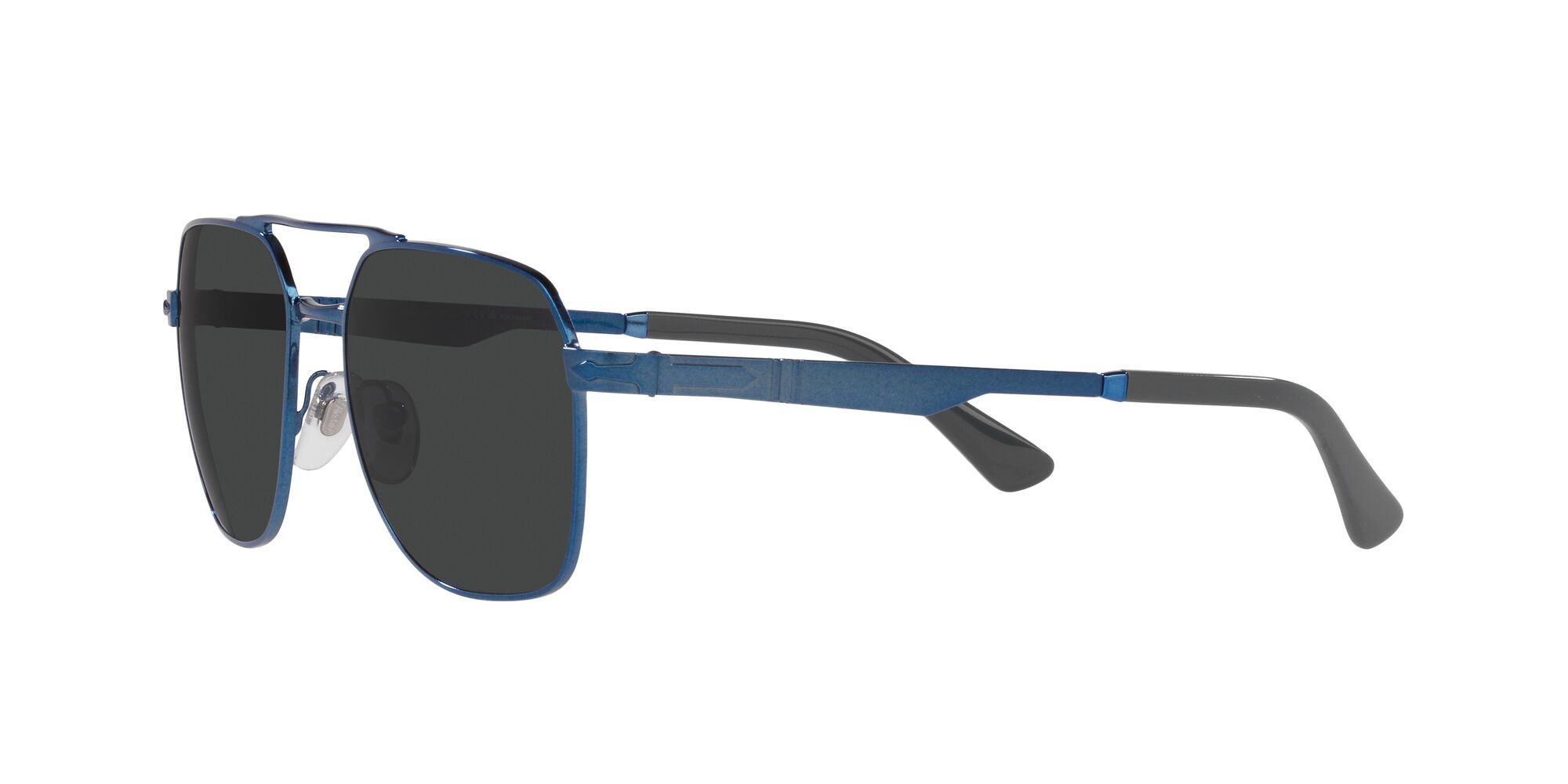 Occhiali da sole Persol PO 1004S (115248) colore blu forma quadrato lenti polarized grigio scuro