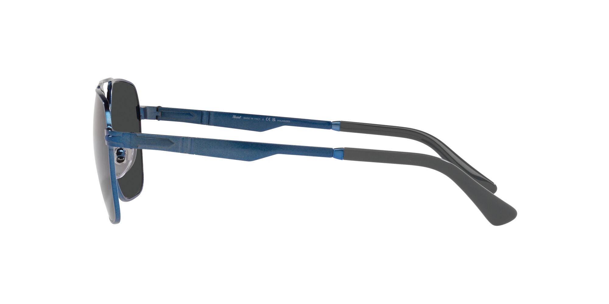 Occhiali da sole Persol PO 1004S (115248) colore blu forma quadrato lenti polarized grigio scuro