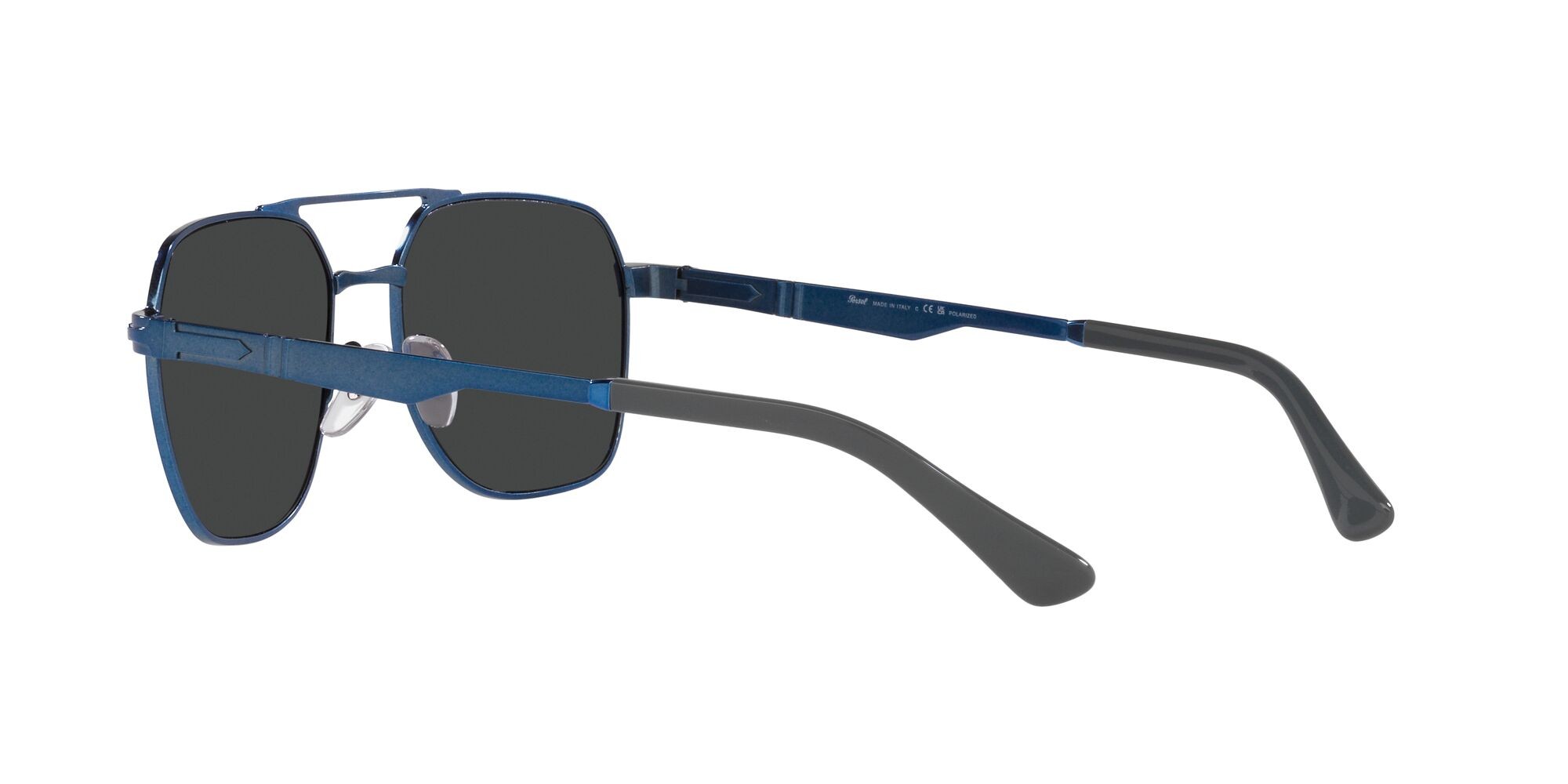 Occhiali da sole Persol PO 1004S (115248) colore blu forma quadrato lenti polarized grigio scuro