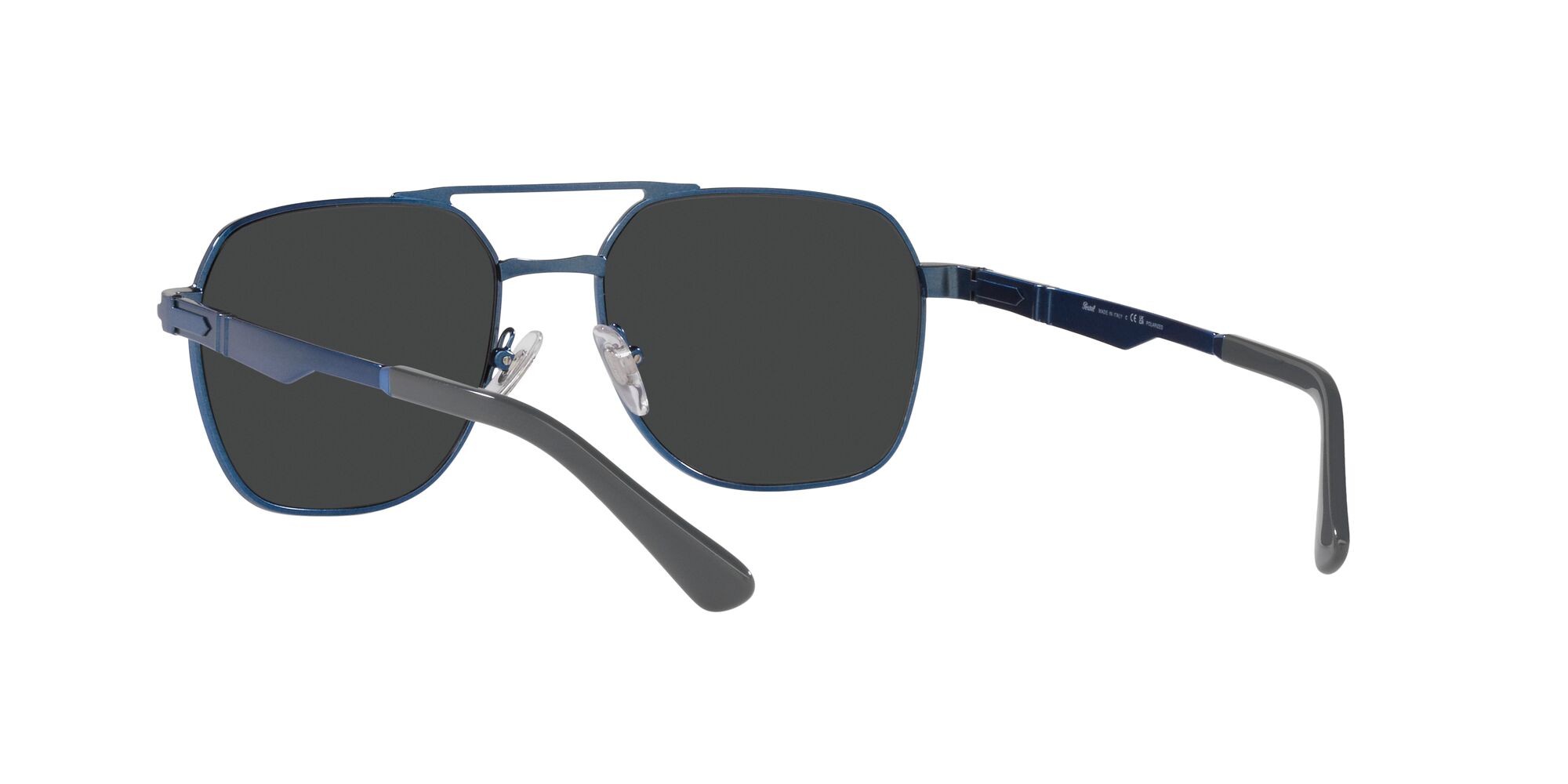 Occhiali da sole Persol PO 1004S (115248) colore blu forma quadrato lenti polarized grigio scuro