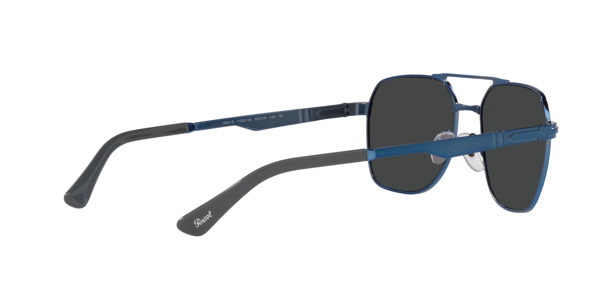 Occhiali da sole Persol PO 1004S (115248) colore blu forma quadrato lenti polarized grigio scuro