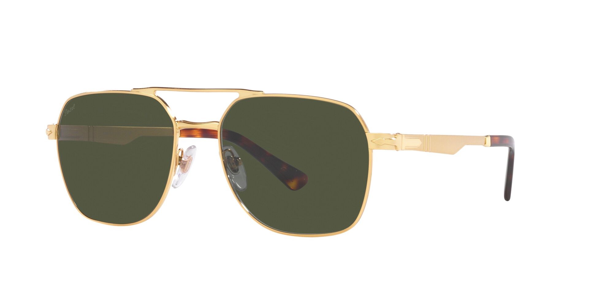Sonnenbrillen Persol PO 1004S (515/31) farbe oro form quadratisch gläser verde