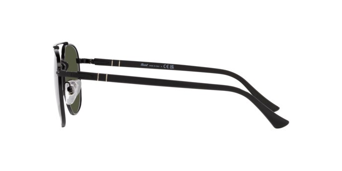 Occhiali da sole Persol PO 1006S (107831) colore nero forma quadrato lenti verde
