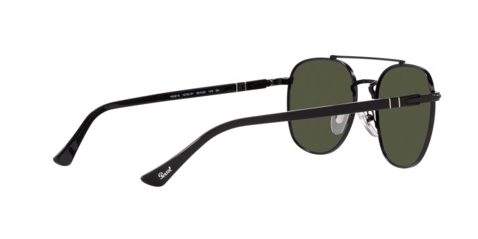 Occhiali da sole Persol PO 1006S (107831) colore nero forma quadrato lenti verde