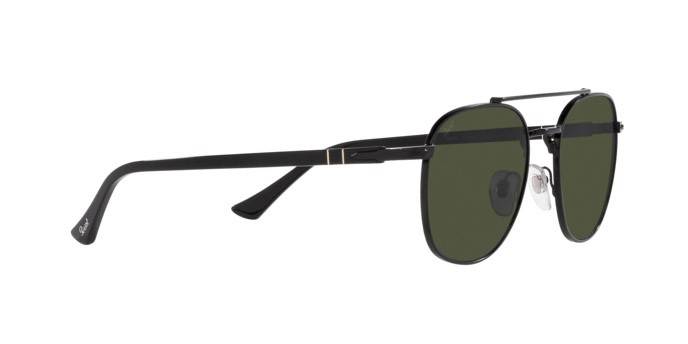 Occhiali da sole Persol PO 1006S (107831) colore nero forma quadrato lenti verde