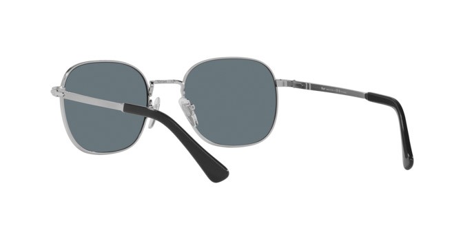 Sunglasses Persol PO 1009S (518/3R) color argento shape square lenses polarizzata blu scuro