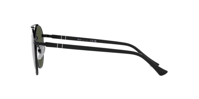 Occhiali da sole Persol PO 1011S (107831) colore nero forma quadrato lenti verde