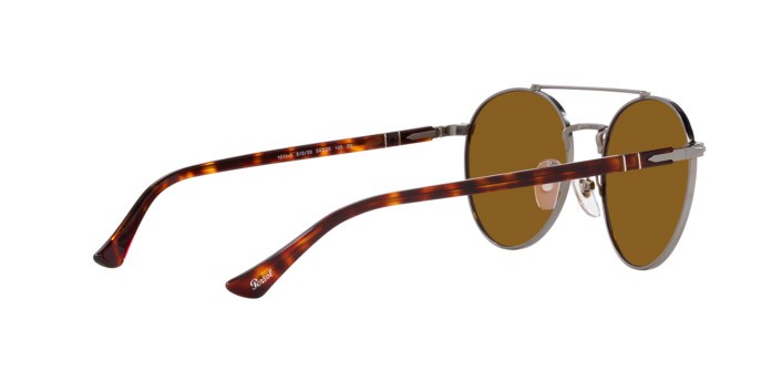 Sonnenbrillen Persol PO 1011S (513/33) farbe gunmetal form quadratisch gläser marrone