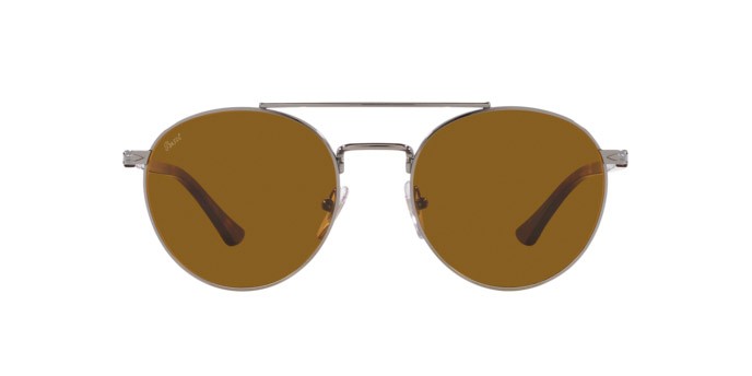 Sonnenbrillen Persol PO 1011S (513/33) farbe gunmetal form quadratisch gläser marrone
