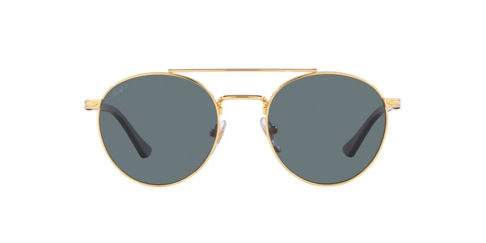 Sunglasses Persol PO 1011S (515/3R) color oro shape square lenses polarizzata blu scuro