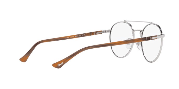 Occhiali da sole Persol PO 1011S (518/GH) colore argento forma quadrato lenti transitions 8 grigio