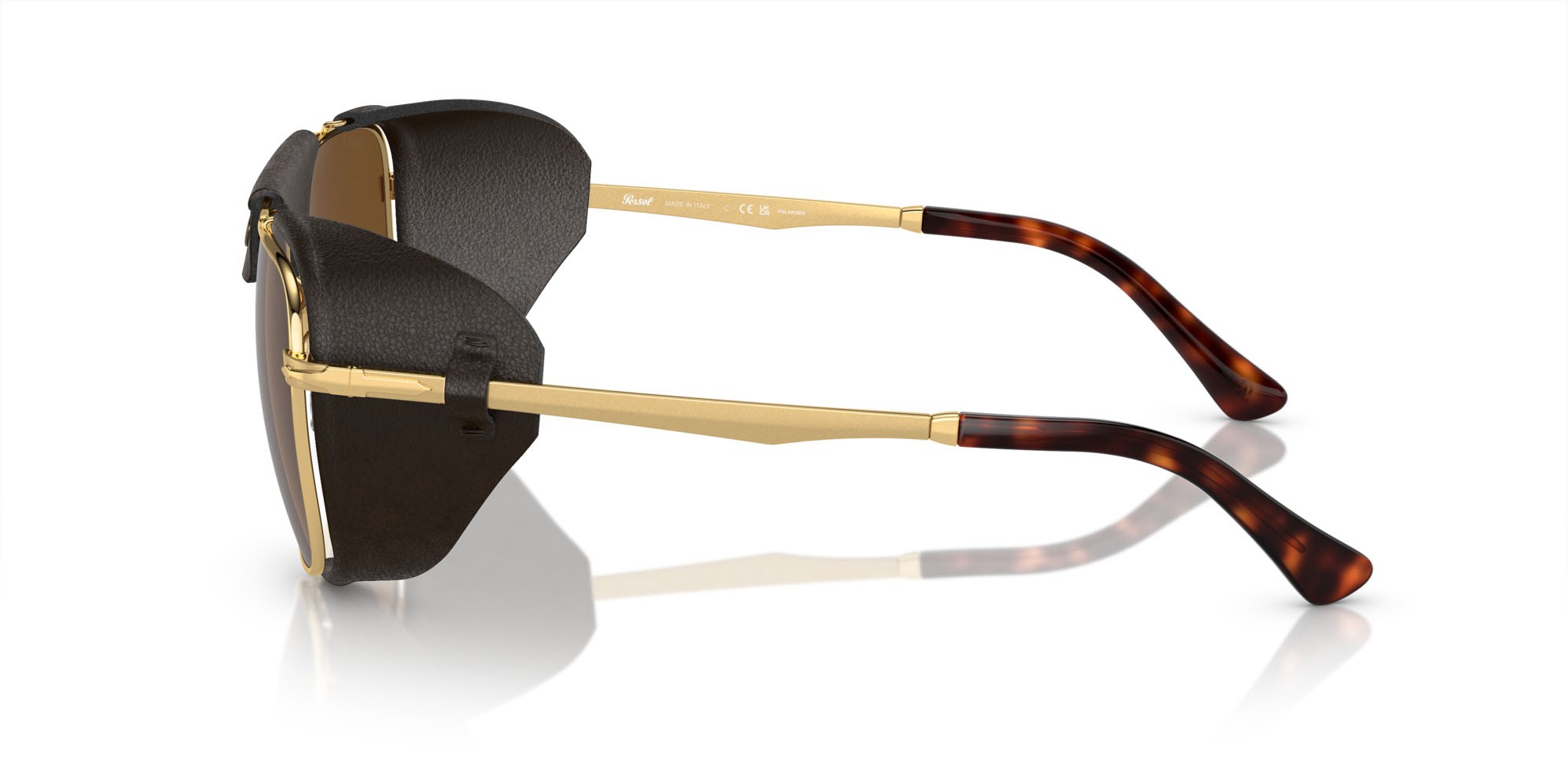 Sonnenbrillen Persol PO 1013SZ (114057) farbe oro form rechteckig gläser polar marrone