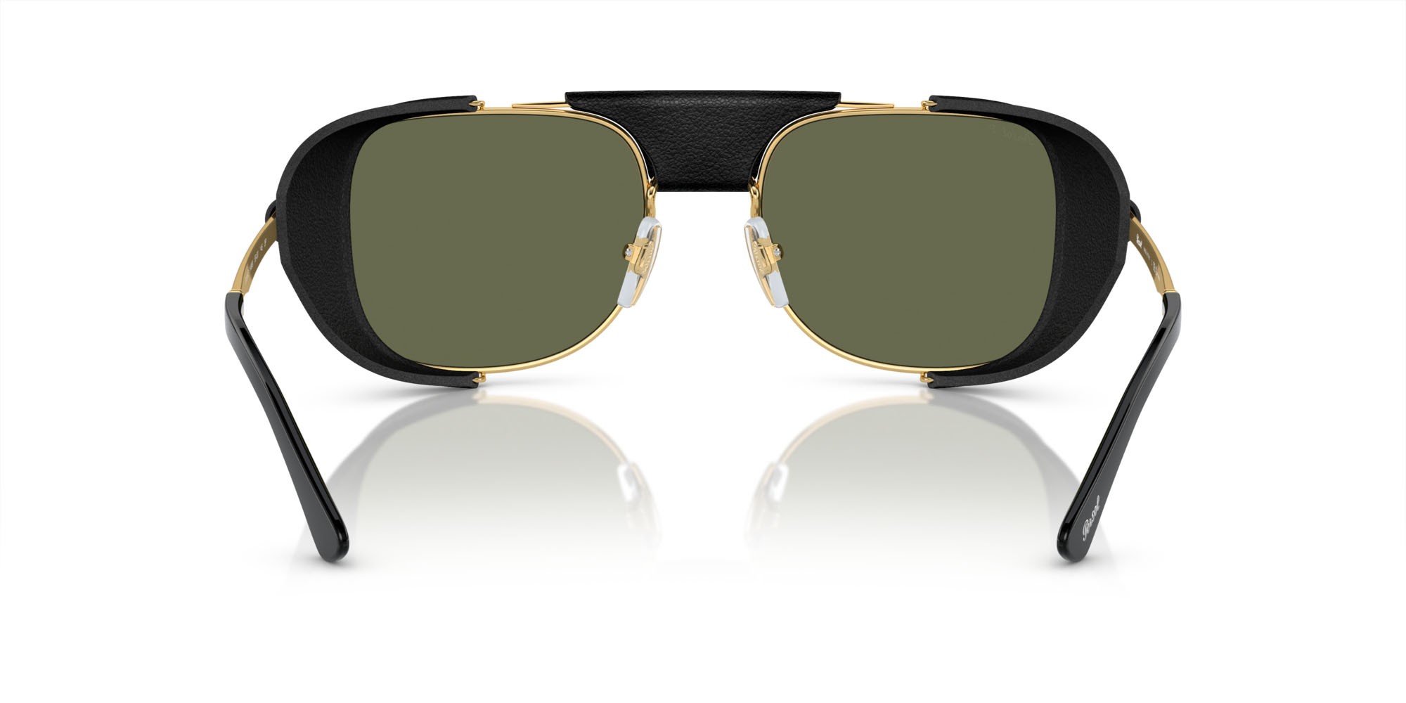 Occhiali da sole Persol PO 1013SZ (114958) colore oro forma rettangolare lenti polarized verde