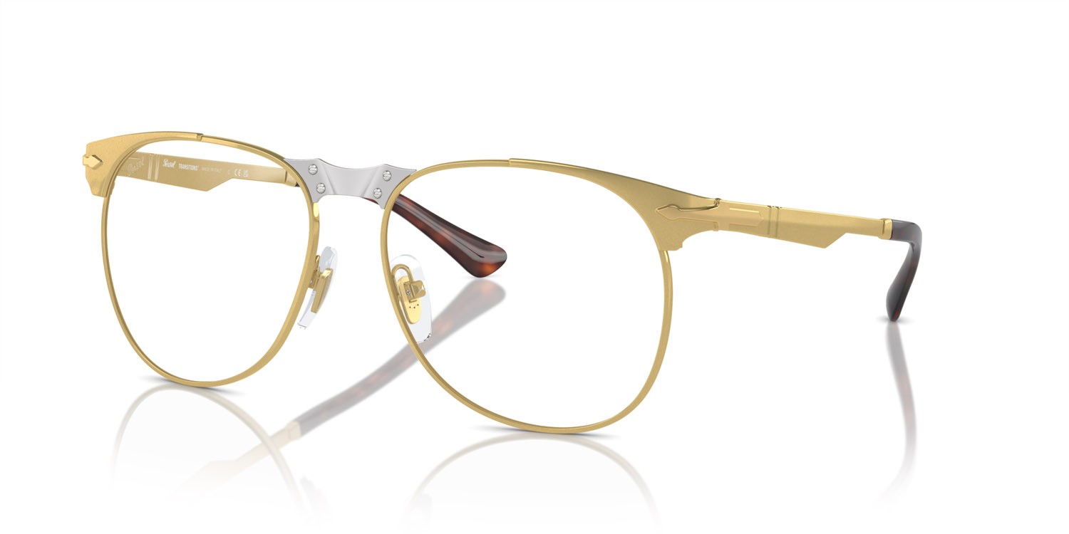 Sonnenbrillen Persol PO 1016S (515/GI) farbe oro form aviator gläser transitions clear to brown