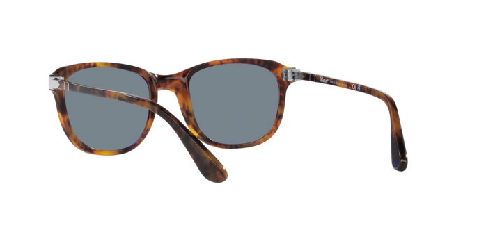 Occhiali da sole Persol PO 1935S (108/56) colore caffè forma quadrato lenti azzurro