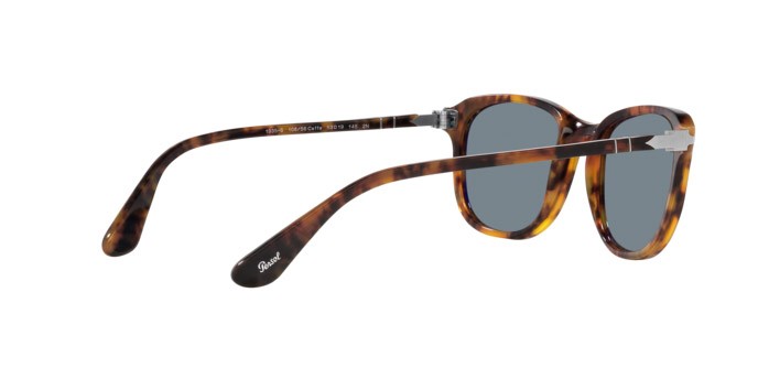 Occhiali da sole Persol PO 1935S (108/56) colore caffè forma quadrato lenti azzurro