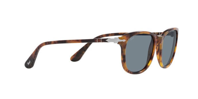 Occhiali da sole Persol PO 1935S (108/56) colore caffè forma quadrato lenti azzurro