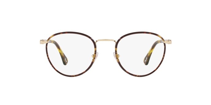 Eyeglasses Persol PO 2410VJ (1098) color gold/caffe shape pantos lenses demo lens