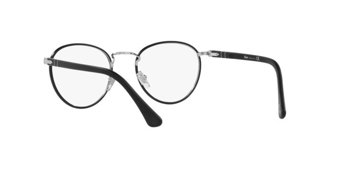 Eyeglasses Persol PO 2410VJ (1119) color argento nero op shape pantos lenses demo lens