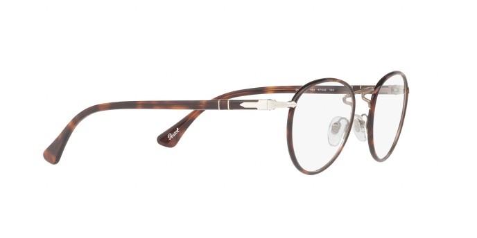 Eyeglasses Persol PO 2410VJ (992) color matte dark brown shape pantos lenses demo lens
