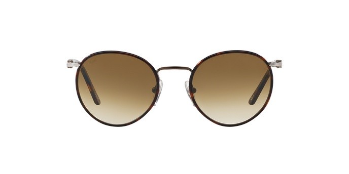 Occhiali da sole Persol PO 2422SJ (992/51) colore matte brown forma pantos lenti crystal brown gradient