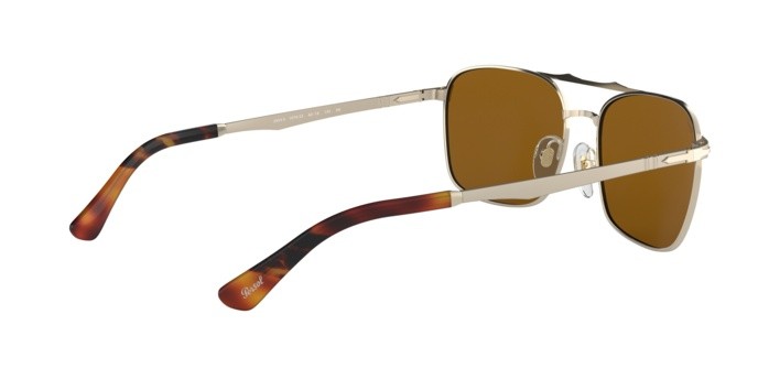 Sonnenbrillen Persol PO 2454S (107633) farbe gold form rechteckig gläser brown