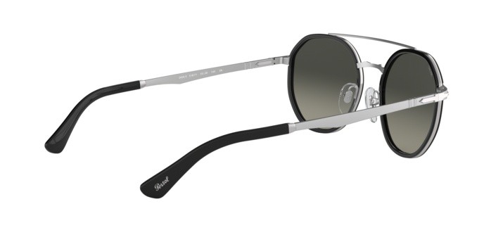 Sonnenbrillen Persol PO 2456S (518/71) farbe silver form pantos gläser grey gradient dark grey