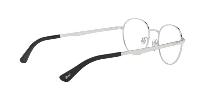 Eyeglasses Persol PO 2460V (1074) color silver/black shape pantos lenses demo lens