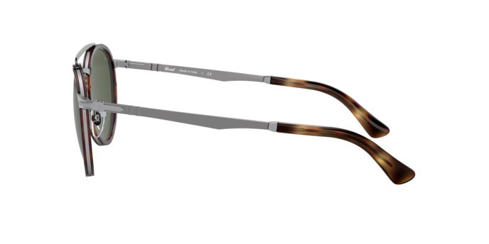 Sonnenbrillen Persol PO 2467S (513/31) farbe gunmetal/havana form pantos gläser green