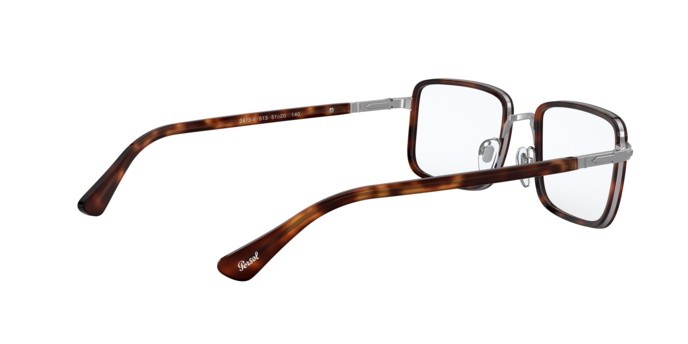 Brillen Persol PO 2473V (513) farbe gunmetal & havana form rechteckig gläser demo lens