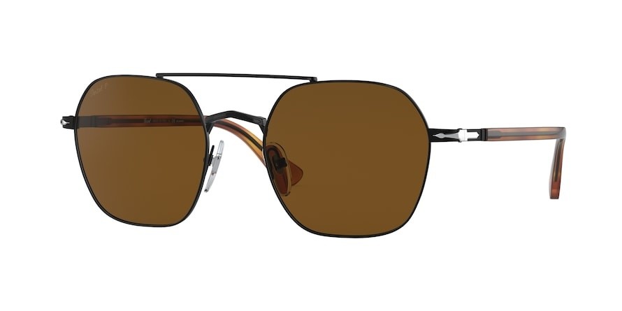 Occhiali da sole Persol PO 2483S (109157) colore black forma irregolare lenti polar brown