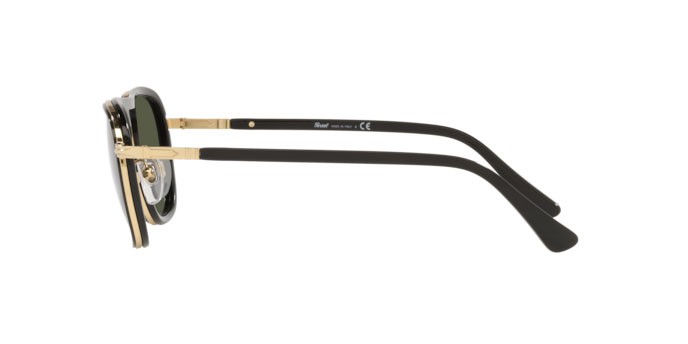 Sonnenbrillen Persol PO 2484S (114331) farbe gold-black form quadratisch gläser green