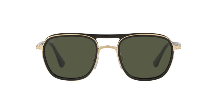 Sonnenbrillen Persol PO 2484S (114331) farbe gold-black form quadratisch gläser green