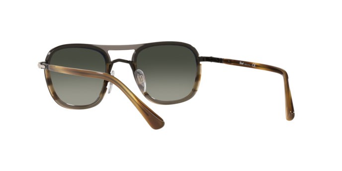 Occhiali da sole Persol PO 2484S (114671) colore black/striped brown forma quadrato lenti grey gradient