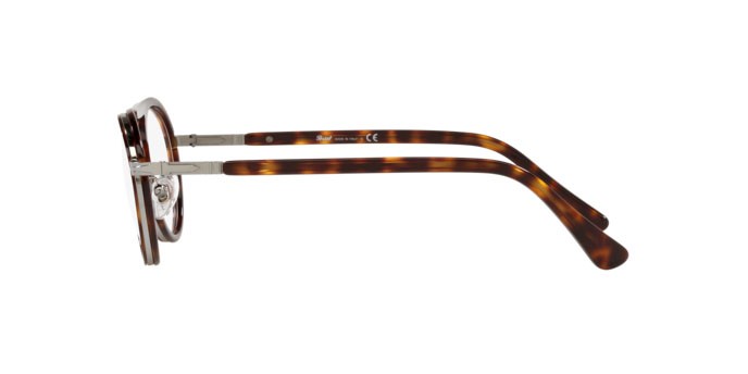 Brillen Persol PO 2485V (1144) farbe gunmetal/havana form pantos gläser demo lens